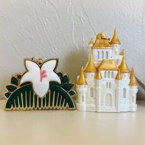 Bath & Body Works Mulan Flower Comb/Disney Castle Pocketbac Sanitizer Holders